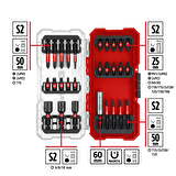 Orijinal Einhell S-CASE 28 parça darbeye dayanıklı bits uç seti - 49108703
