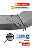 XPERMATE Fermuarlı Şezlong Minderi Su Geçirmez Kumaş Katlanır Şezlong Minderi Katlanabilir Plaj Minderi 60x180x5 Antrasit