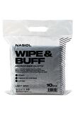Nasiol Wipe&Buff Mikrofiber Bez 10 Adet Açık Gri