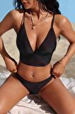Angelsin Şık Bikini Takım Siyah