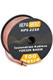 Hepa Merz HPS-2250 Bakır Ses Hoparlör Kablosu 2x2.5 mm 100 Mt.