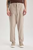 DeFacto Gabardin Pantolon Baggy Fit Bol Rahat Kesim Cepli Düz Paça B4762AX24SPGR302