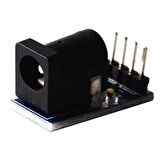 DC-005 5.5 x 2.1 mm Siyah DC Güç Adaptörü Jak Soketi Modülü