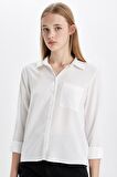 DeFacto Regular Fit Basic Uzun Kollu Gömlek W3614AZ24SPWT32