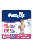 Paddlers Bebek Bezi 6 Numara X-Large 88 Adet (15+ Kg) Aylık Paket