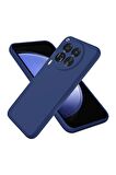 Tecno Camon 30 CL6 Uyumlu Silikon Kılıf - Kamera Korumalı Esnek Pastel Renk Kapak - Lacivert