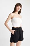 DeFacto İnce Askılı Crop Pamuklu Beyaz İç Atlet-Fall in Love Y2249AZ24AUWT34