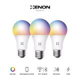 Xenon Smart Wi-Fi LED Akıllı RGB Ampul (3 adet)