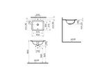 VitrA S20 547B003-0618 Tezgah Altı Lavabo, 38 cm