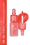 Uzun Süre Kalıcı Hafif Formüllü Kadife Bitişli Tint Peripera Ink Airy Velvet(17Attached Orange Pink)
