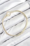 Tegan Pirinç Charm Zirkon Taşlı Yonca Model Gold Renk Kadın Bileklik TG27BB7806