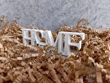 Home Yazılı Kalpli Tabela Dekoratif Obje - Biblo - Dekor