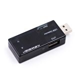 USB Akım Gerilim Test Cihazı Volt Amper Ölçer Çift USB Çıkışlı