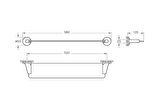 VitrA Marin A44940 Etajer, Krom
