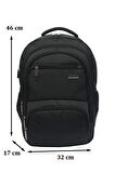 Case Club Usb Aparatlı Laptop Sırt Çantası 15,6 inç  Yandan Cepli Darbe Emici Su Geçirmez Kumaş 