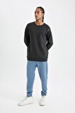 DeFactoFit Sporcu Jogger Eşofman Altı Standart Fit Beli Paçası Lastikli Cepli C9174AX24AUBE808