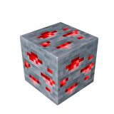 Minecraft Cevheri Taşınabilir Şarjlı Kırmızı Pilli Led Gece Lambası