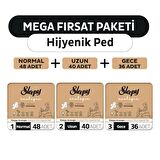 Sleepy Ecologic Premium Plus Normal Hijyenik Ped 48 Adet + Uzun 40 Adet + Gece 36 Adet