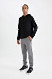 DeFactoFit Standart Fit Cepli Kapüşonlu Sporcu Sweatshirt D0926AX24AUBK81