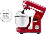 Karaca Mastermaid Chef Stand Mikser Rouge Red 1500w 5 Lt