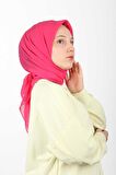 Aker Eşarp Fuşya Kadın Düz Polyester Eşarp
