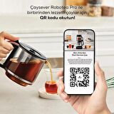 Karaca 2 Yıl Robotea Pro Connect 4 in 1 Konuşan Cam Çay Makinesi Rosegold Cam 0-250 L 220 - 240 V C / F 1-