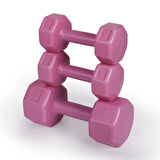 PSSPOR 3 Set Pembe Renk Dambıl Seti ( 2 Adet 1KG - 2 Adet 2KG - 2 Adet 3KG Gönderim Yapılmaktadır)