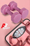 PSSPOR 3 Set Pembe Renk Dambıl Seti ( 2 Adet 1KG - 2 Adet 2KG - 2 Adet 3KG Gönderim Yapılmaktadır)