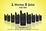 Çaycı Telsizi 1 Merkez 8 Şube Full Set