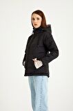 Toridas Günlük Su Geçirmez Kışlık Şişme Kadın Mont  801siyah13