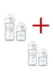 Cam Biberon Seti ( 2 Adet 120 ml + 2 Adet 240 ml )