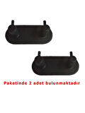 GLARE ÇUBUKLU KENDİNDEN YAPIŞKANLI ASKILIK OVAL İKİLİ MAT SİYAH