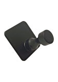 GLARE İNCE BELLİ KENDİNDEN YAPIŞKANLI ASKILIK TEKLİ MAT SİYAH 4 LÜ PAKET