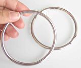 7 cm gümüş renk  metal çanta  sapı, halka