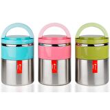 PNG-1302 İnox Çiftli Yemek Termosu Pembe