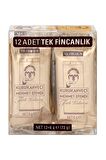 Kurukahveci Mehmet Efendi Sade Öğütülmüş Tek Kullanımlık Türk Kahvesi 12x6 gr 
