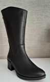 92905 Kadın Deri Çizme Sıyah