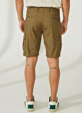 AT.P.CO Normal Bel Slim Fit Yeşil Erkek Bermuda Şort A261BILL334NG332-