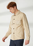 AT.P.CO Kahve Erkek Uzun Cepli Slim Fit Yazlık Ceket A263ORLANDO661TC502B