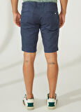 AT.P.CO Normal Bel Slim Fit Koyu Mavi Erkek Bermuda Şort A261NAT99TC502B