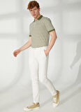 AT.P.CO Normal Bel Normal Paça Slim Fit Beyaz Erkek Pantolon A261DAN78TC506/TB