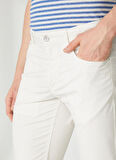 AT.P.CO Normal Bel Normal Paça Slim Fit Beyaz Erkek Pantolon A261DAVE362TC506/TB