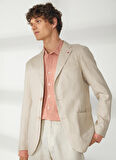AT.P.CO Bej Erkek Uzun Cepli Slim Fit Yazlık Ceket A262ALAN60TP946-