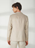 AT.P.CO Bej Erkek Uzun Cepli Slim Fit Yazlık Ceket A262ALAN60TP946-