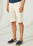 AT.P.CO Normal Bel Slim Fit Bej Erkek Bermuda Şort A261NAT99NG332-