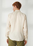 AT.P.CO Slim Fit Düğmeli Yaka Taş Erkek Gömlek A266CARLL20-