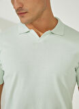 AT.P.CO Polo Yaka Slim Fit Yeşil Erkek Kazak A26475C100-