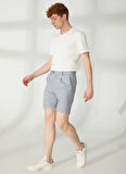 AT.P.CO Normal Bel Slim Fit Lacivert Erkek Bermuda Şort A261JONP581TF297-