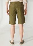 AT.P.CO Normal Bel Slim Fit Yeşil Erkek Bermuda Şort A261OSLOPHILIPB
