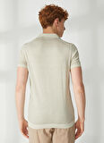 AT.P.CO Polo Yaka Slim Fit Bej Erkek Kazak A26433TF-